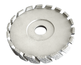 Brazed diamond grinding wheel brakes