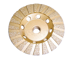 Brazed diamond grinding wheel brakes