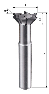硬质合金焊接燕尾槽铣刀