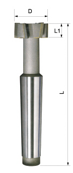 错齿硬质合金焊接T型槽铣刀